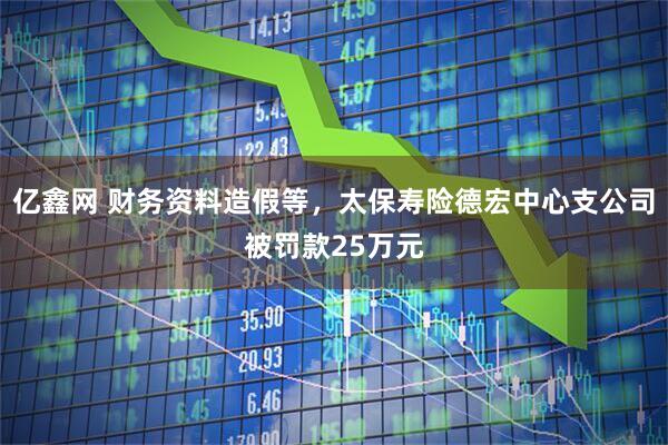 亿鑫网 财务资料造假等，太保寿险德宏中心支公司被罚款25万元